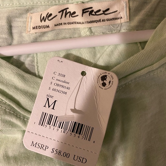 NWT we the free Arden Tee. SZ M - Picture 3 of 5